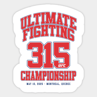 UFC Varsity Text Sticker